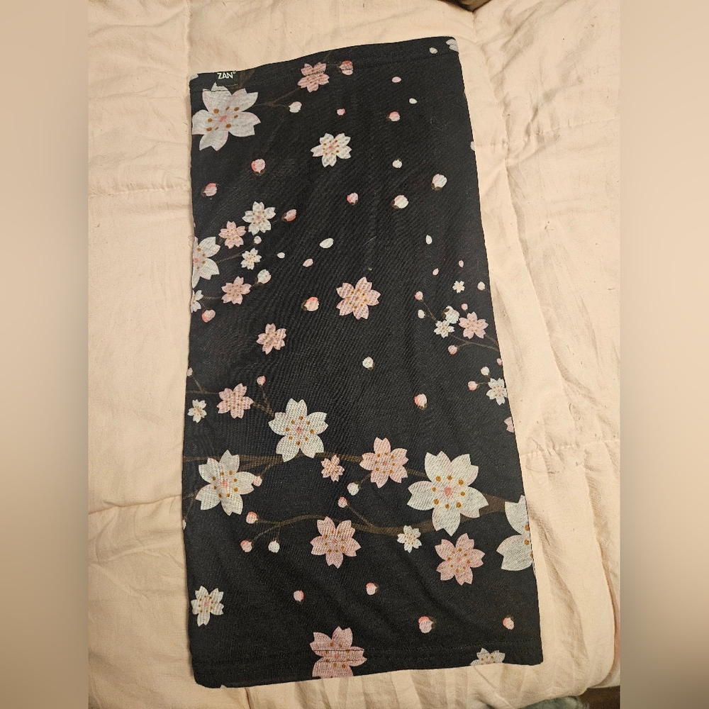 Floral Fleece Lined Neck Gaiter Scarf Winter Tactical Cold Weather